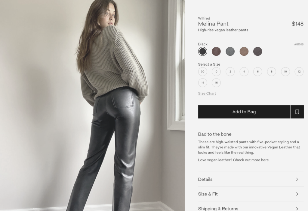 Leather Season: Aritzia Wilfred Melina Pant + More – JUST JUSDENE